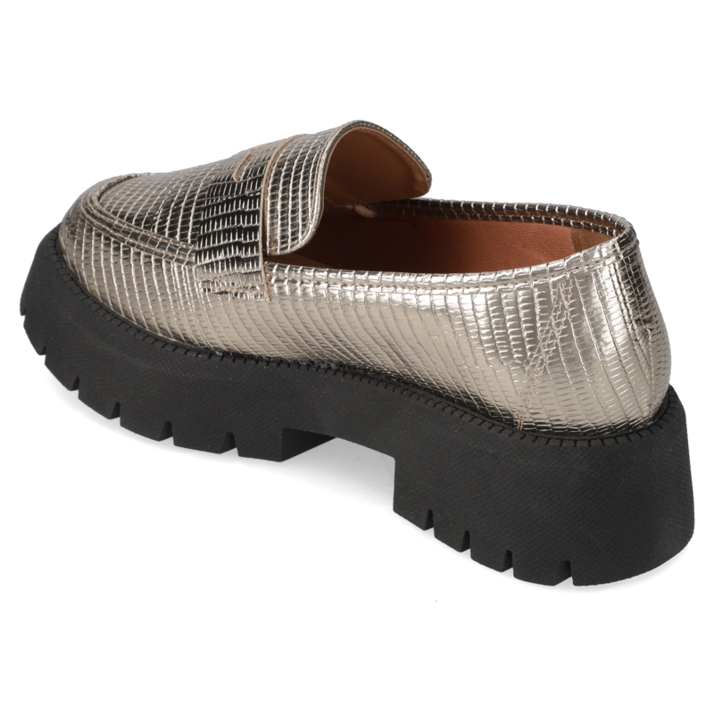 MOCASIN MUJER VIZZANO METALIZADOS DORADO - 4