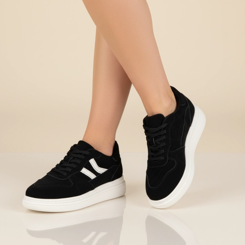 ZAPATILLAS CASUALES NEGRO MOLECA - 7