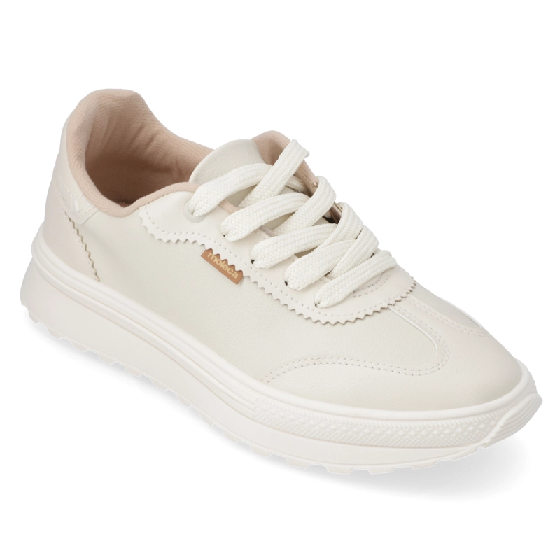ZAPATILLA URBANA CREMA MOLECA - 1