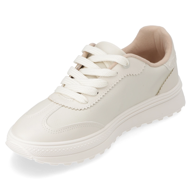 ZAPATILLA URBANA CREMA MOLECA - 3