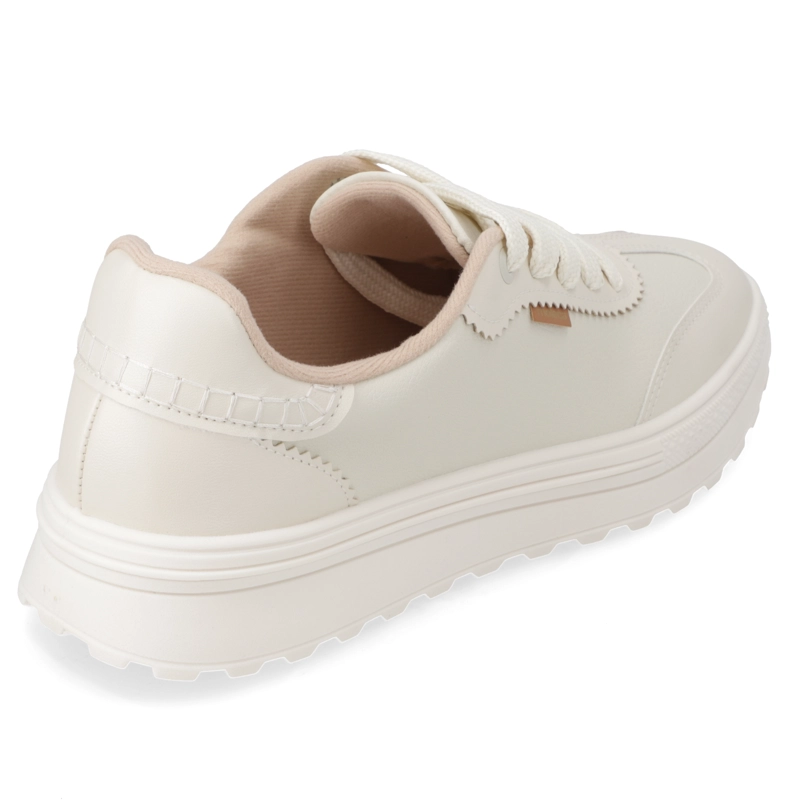 ZAPATILLA URBANA CREMA MOLECA - 5