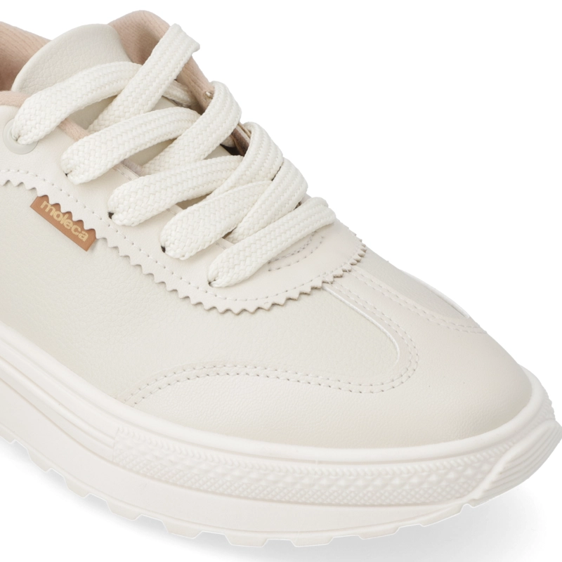 ZAPATILLA URBANA CREMA MOLECA - 6
