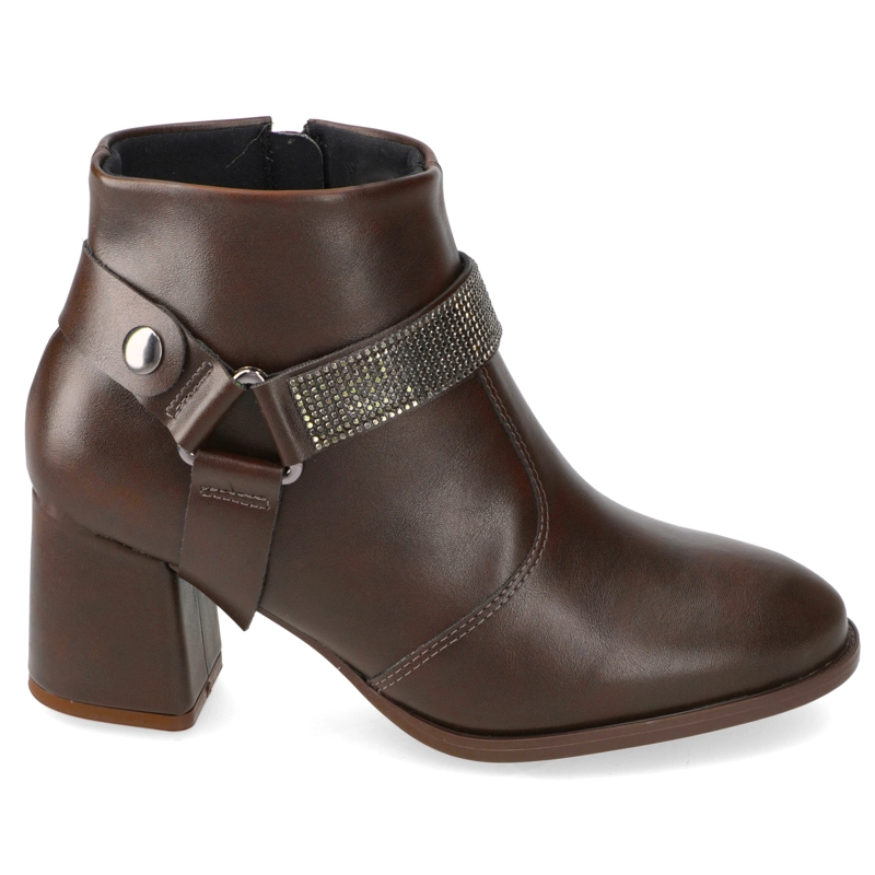 BOTIN TACO ANCHO CHOCOLATE MODARE - 2