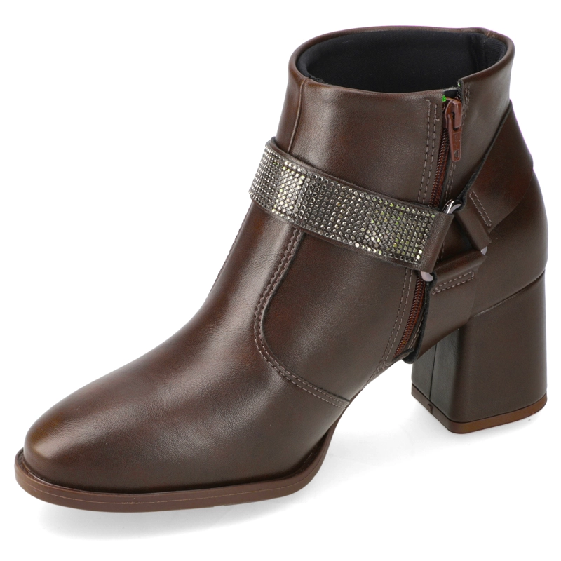 BOTIN TACO ANCHO CHOCOLATE MODARE - 3