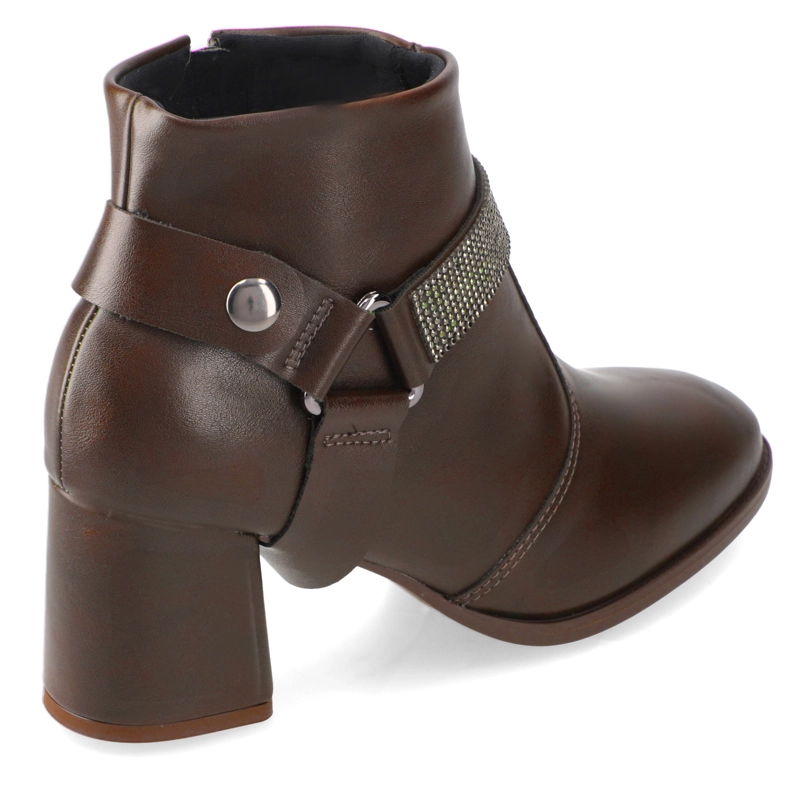 BOTIN TACO ANCHO CHOCOLATE MODARE - 5