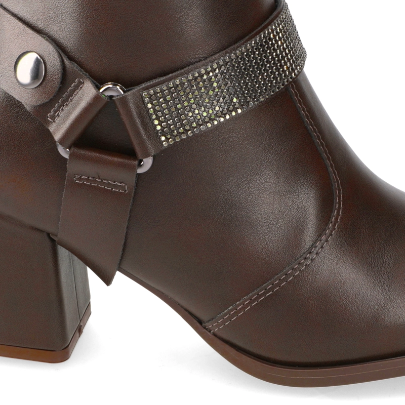 BOTIN TACO ANCHO CHOCOLATE MODARE - 6