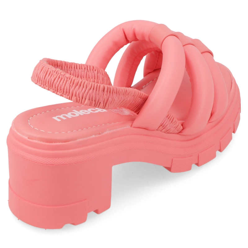 SANDALIA TACO MUJER MOLECA CORAL - 5