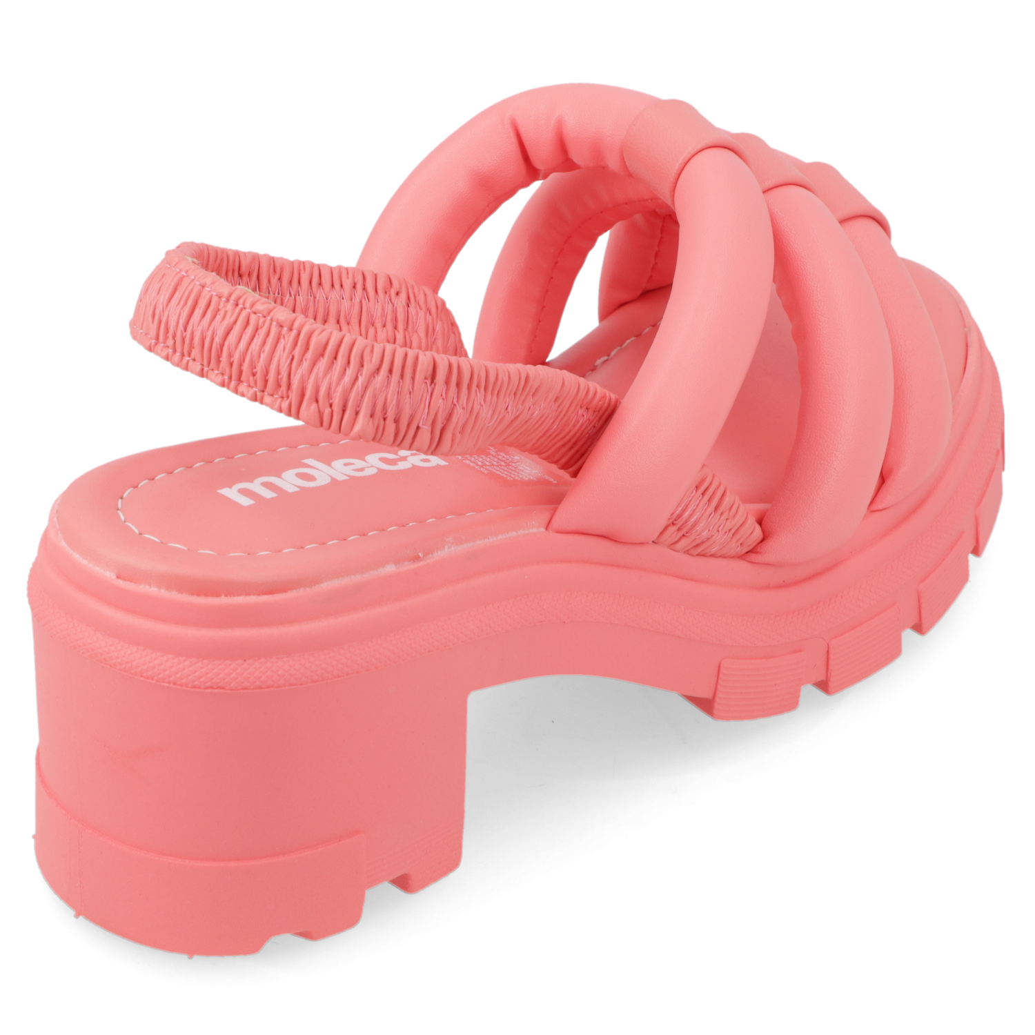 SANDALIA TACO MUJER MOLECA CORAL - 5