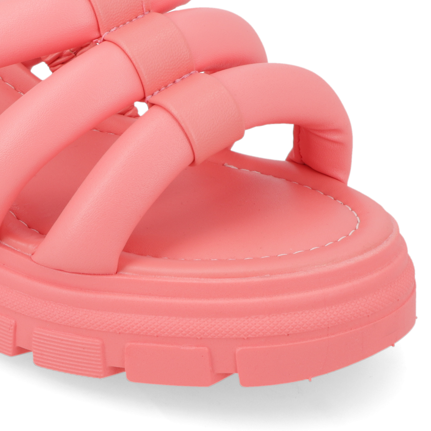SANDALIA TACO MUJER MOLECA CORAL - 6