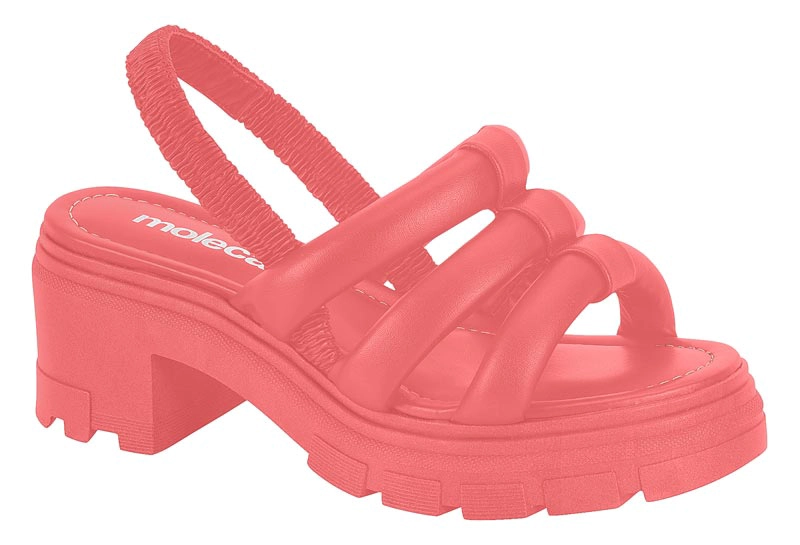 SANDALIA TACO MUJER MOLECA CORAL - 7