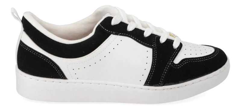 ZAPATILLA CASUAL BLANCO CON NEGRO VIZZANO - 2