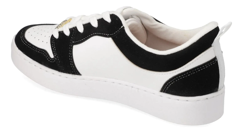 ZAPATILLA CASUAL BLANCO CON NEGRO VIZZANO - 4