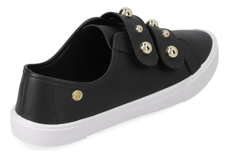 ZAPATILLAS CASUALES NEGROS CON TACHAS MOLECA - 5
