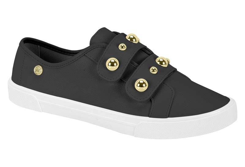 ZAPATILLAS CASUALES NEGROS CON TACHAS MOLECA - 7