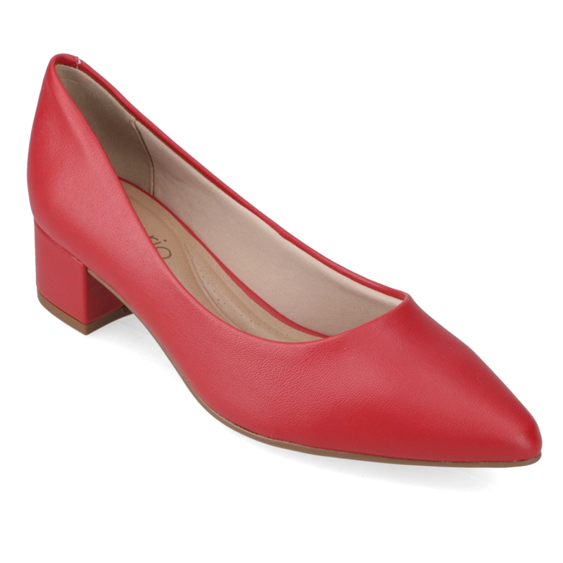 ZAPATO TACO ANCHO 5 CM ROJO BEIRA RIO - 1