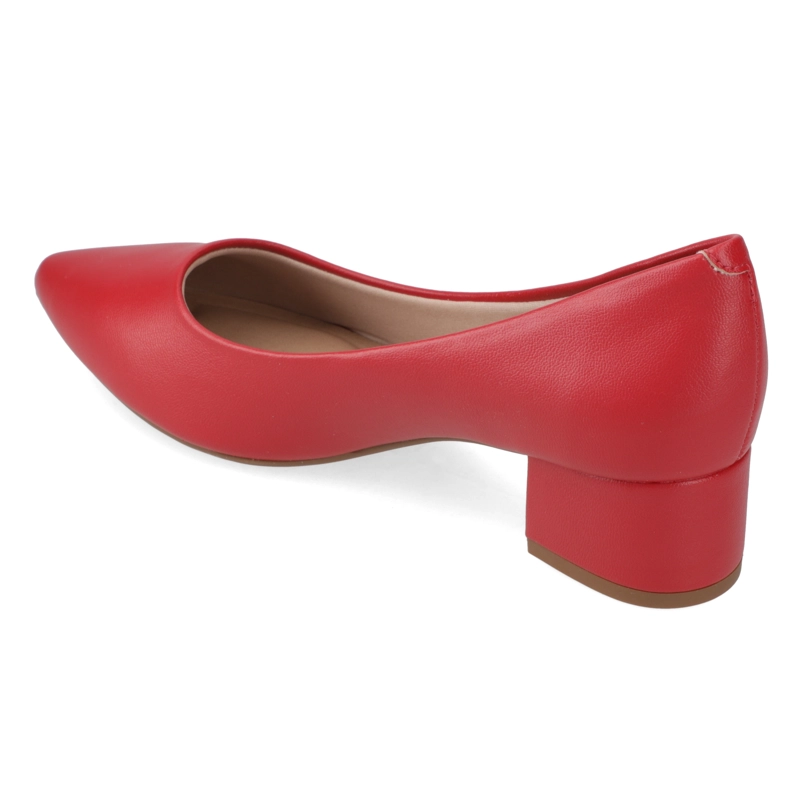 ZAPATO TACO ANCHO 5 CM ROJO BEIRA RIO - 4