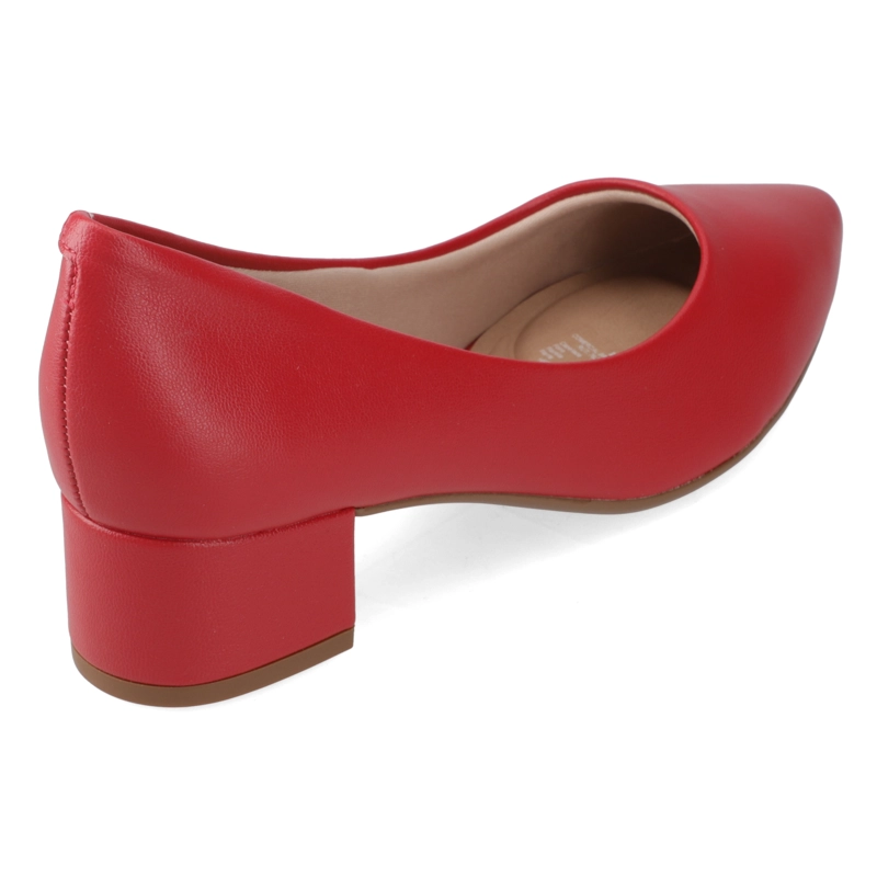 ZAPATO TACO ANCHO 5 CM ROJO BEIRA RIO - 5