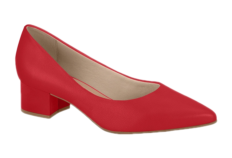 ZAPATO TACO ANCHO 5 CM ROJO BEIRA RIO - 7