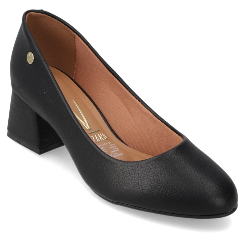 ZAPATO TACO ANCHO NEGRO - 1