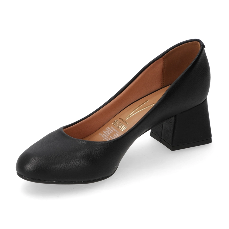 ZAPATO TACO ANCHO NEGRO - 3
