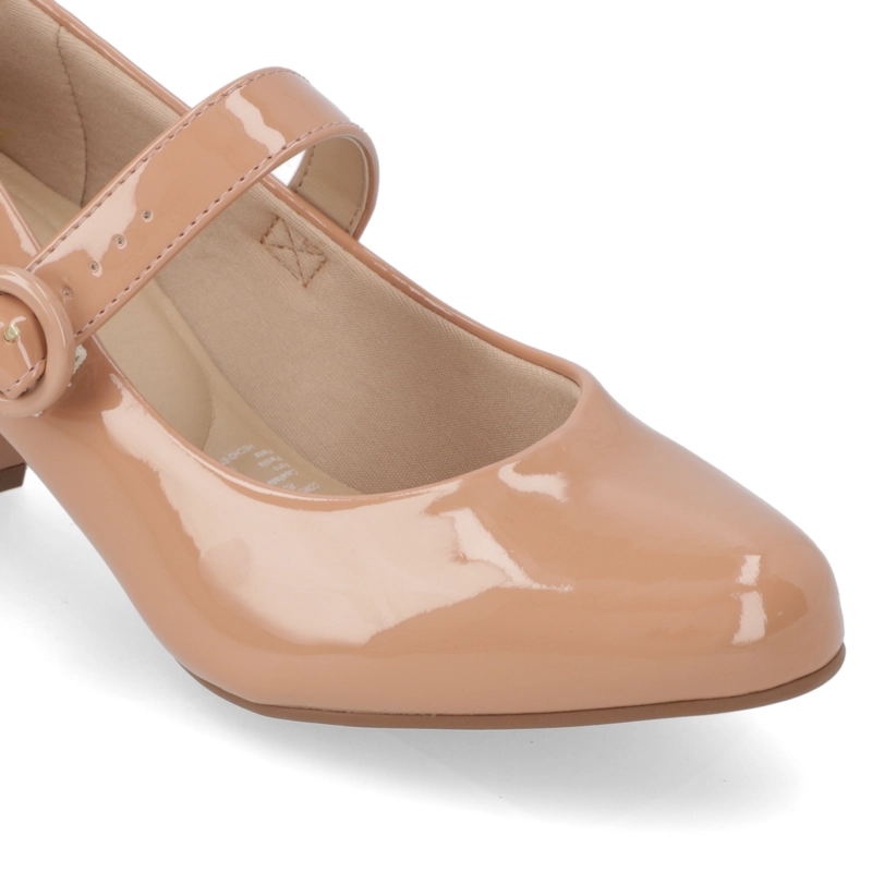 ZAPATO TACO ANCHO 5 CM NUDE MODARE - 6
