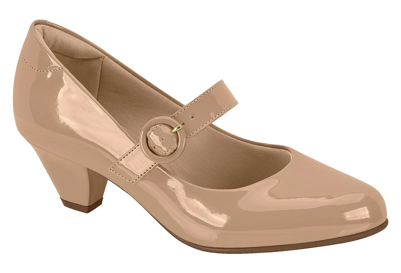 ZAPATO TACO ANCHO 5 CM NUDE MODARE - 7
