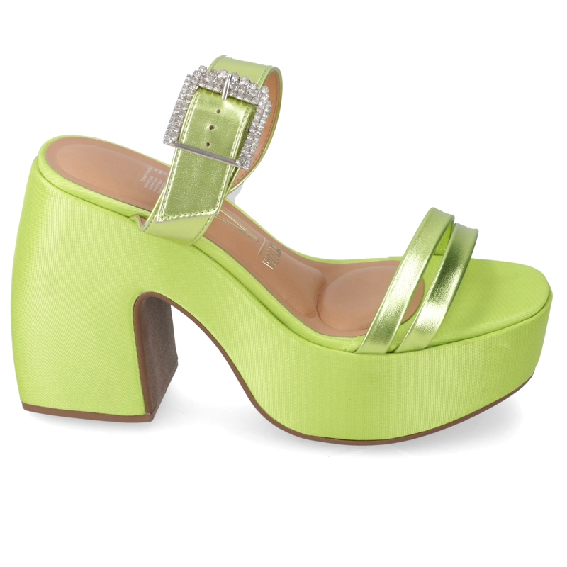 SANDALIA TACO MUJER VIZZANO VERDE - 2