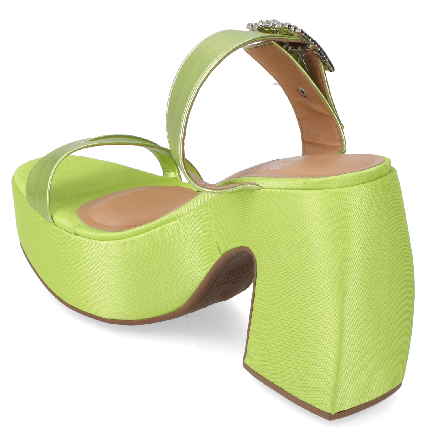 SANDALIA TACO MUJER VIZZANO VERDE - 4