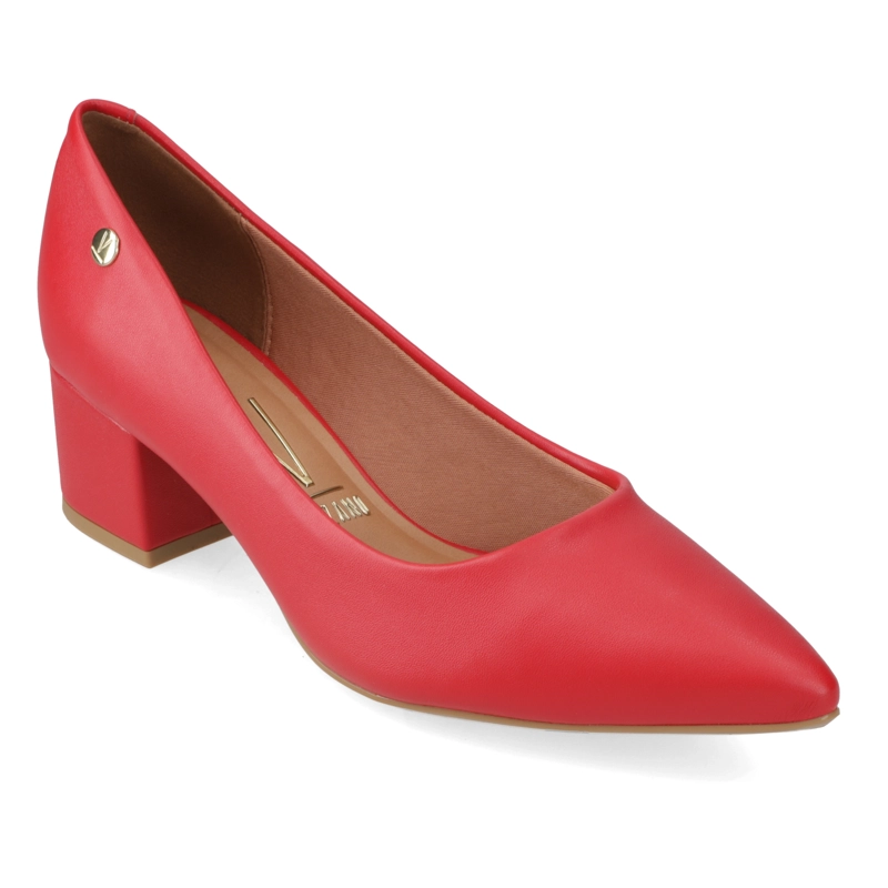 TACONES MUJER VIZZANO ECO CUERO ROJO 5 CM - 1