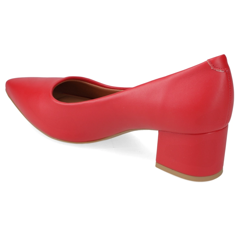 TACONES MUJER VIZZANO ECO CUERO ROJO 5 CM - 4