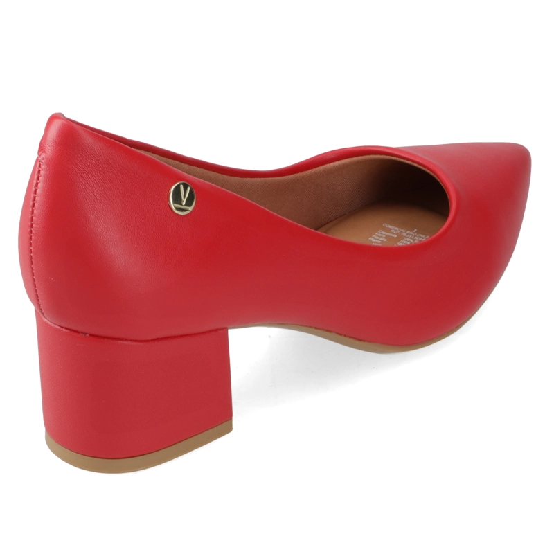 TACONES MUJER VIZZANO ECO CUERO ROJO 5 CM - 5