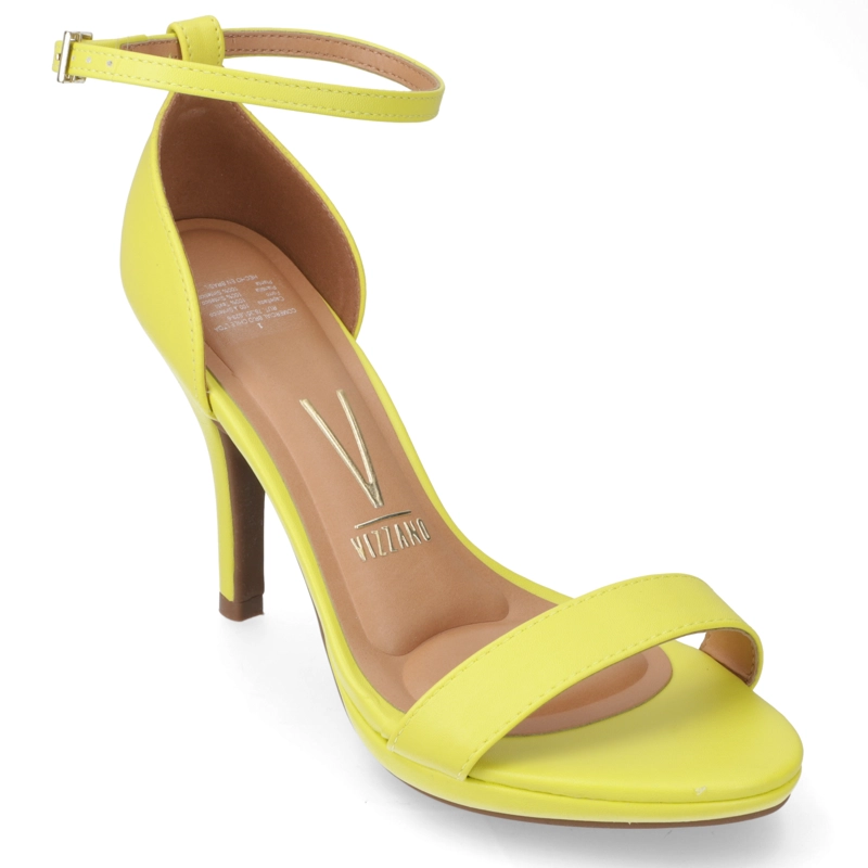 SANDALIA TACO MUJER VIZZANO AMARILLO - 1