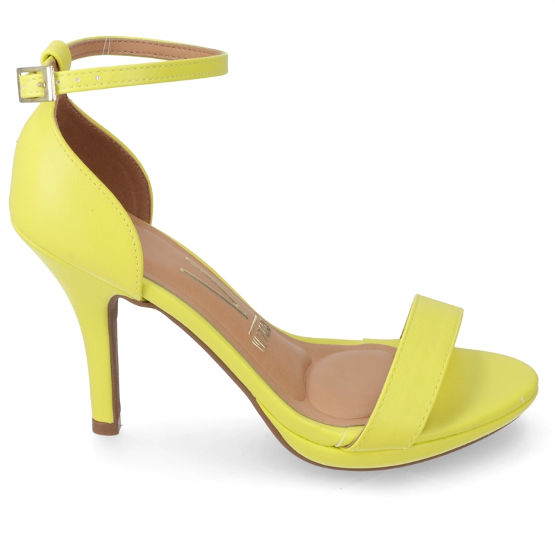 SANDALIA TACO MUJER VIZZANO AMARILLO - 2