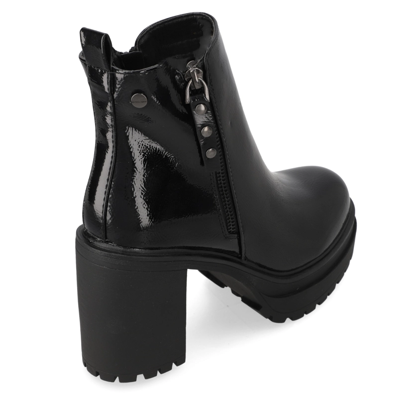 BOTIN TACO ANCHO NEGRO NEW WALK - 5