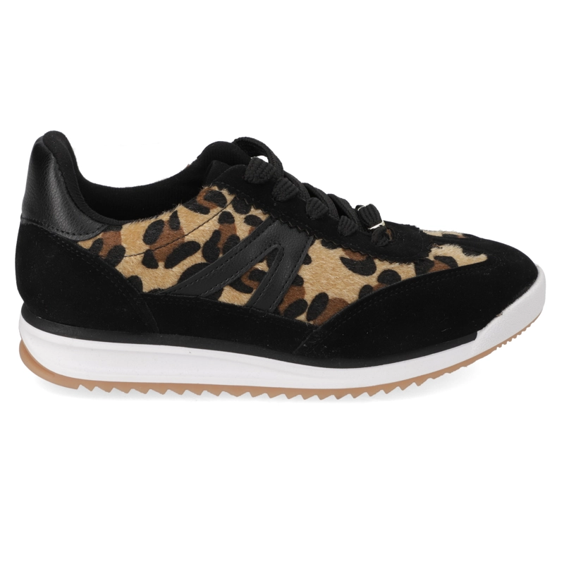 ZAPATILLAS CASUALES NEGRAS ANIMAL PRINT VIZZANO - 2