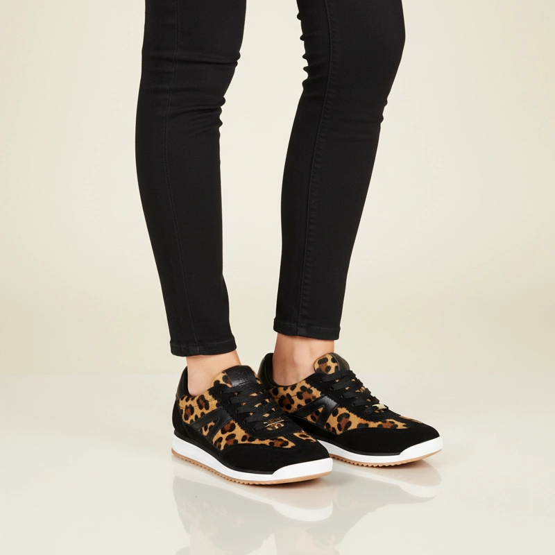 ZAPATILLAS CASUALES NEGRAS ANIMAL PRINT VIZZANO - 7