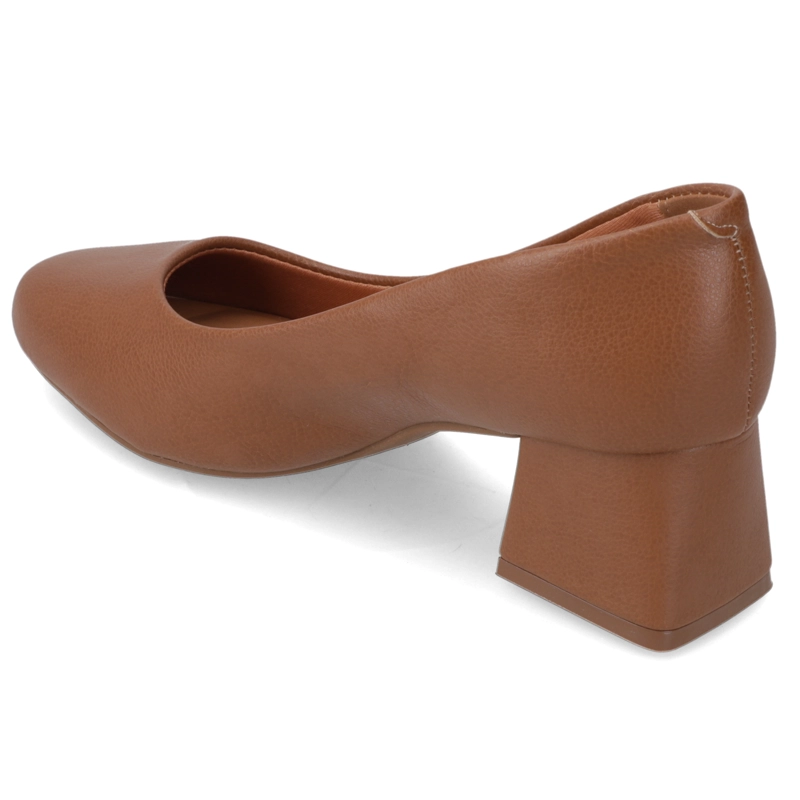 ZAPATO TACO ANCHO MARRON - 4