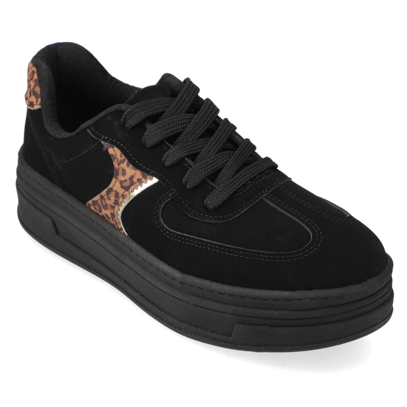 ZAPATILLAS CASUALES NEGRO ANIMAL PRINT BEIRA RIO - 1
