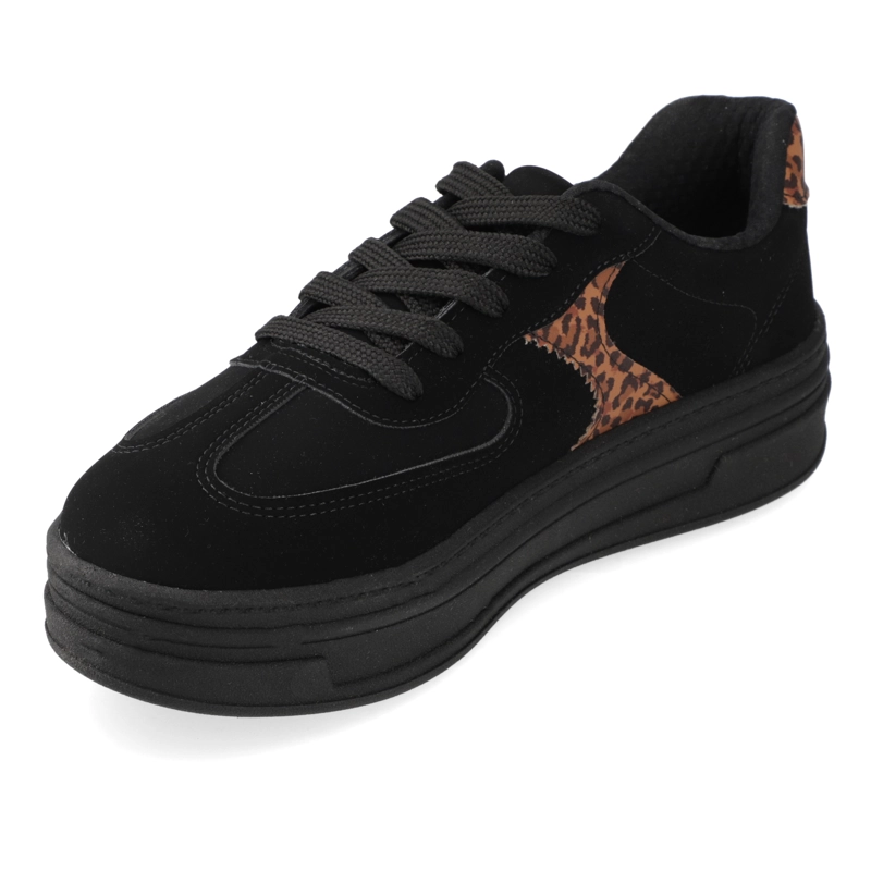 ZAPATILLAS CASUALES NEGRO ANIMAL PRINT BEIRA RIO - 3