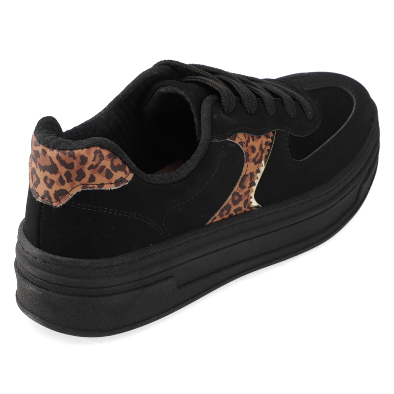 ZAPATILLAS CASUALES NEGRO ANIMAL PRINT BEIRA RIO - 5