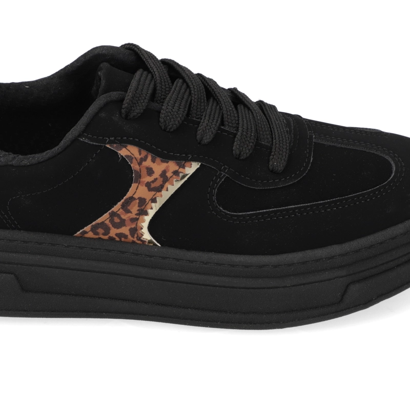ZAPATILLAS CASUALES NEGRO ANIMAL PRINT BEIRA RIO - 6