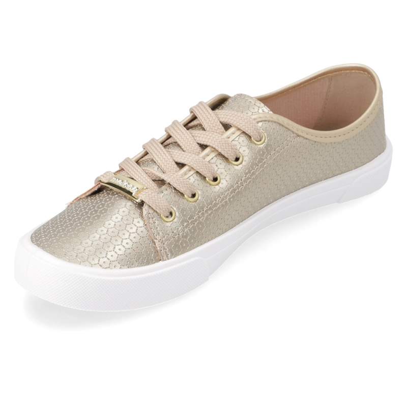 ZAPATILLA CASUAL DORADO MOLECA - 3
