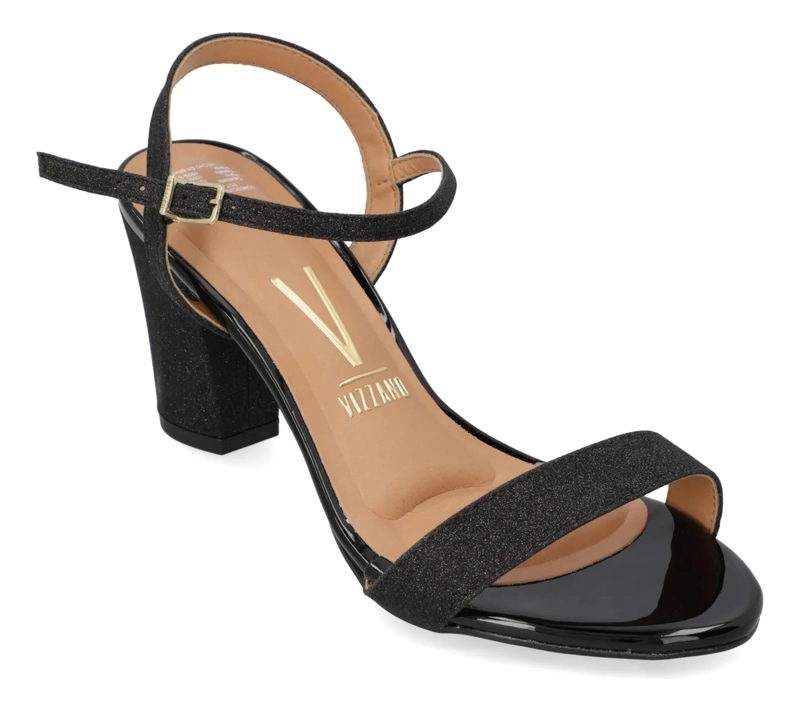 SANDALIA FIESTA TACO ANCHO NEGRO VIZZANO MUJER - 2