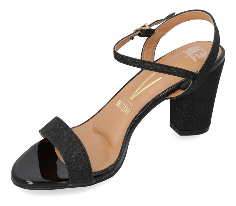SANDALIA FIESTA TACO ANCHO NEGRO VIZZANO MUJER - 3