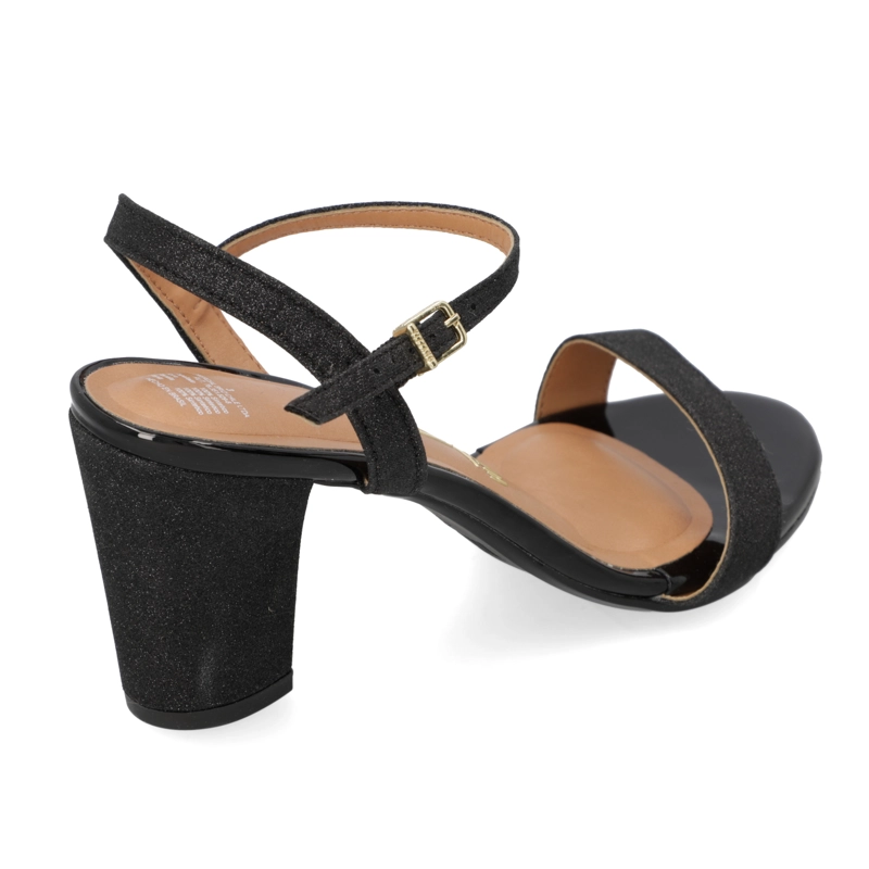 SANDALIA FIESTA TACO ANCHO NEGRO VIZZANO MUJER - 4