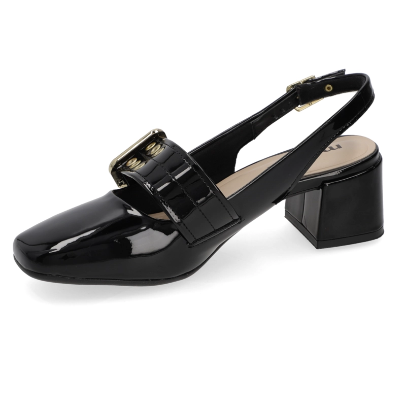 TACO ANCHO 5 CM NEGRO MOLECA - 3