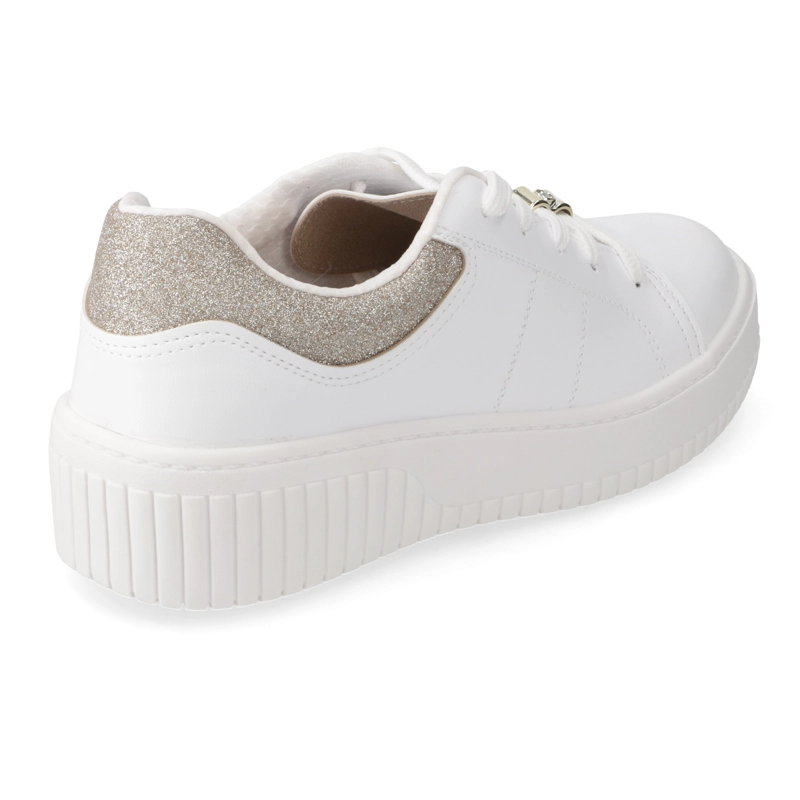 ZAPATILLA GLITTER BLANCA BEIRA RIO - 4