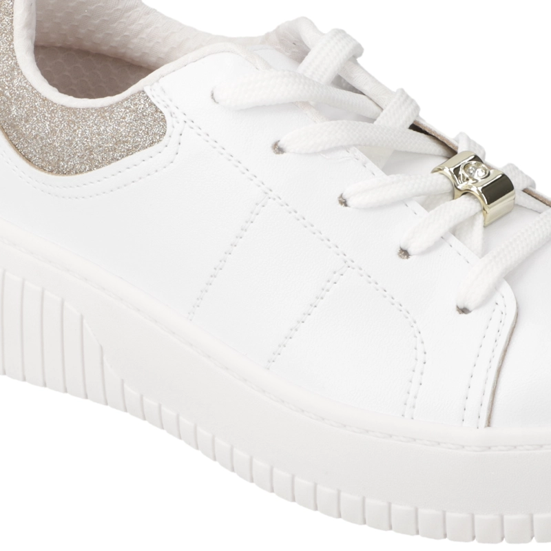 ZAPATILLA GLITTER BLANCA BEIRA RIO - 5