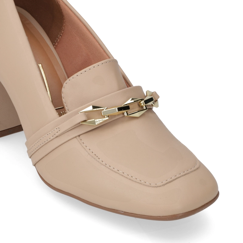 ZAPATO TACO ANCHO VIZZANO BEIGE - 5