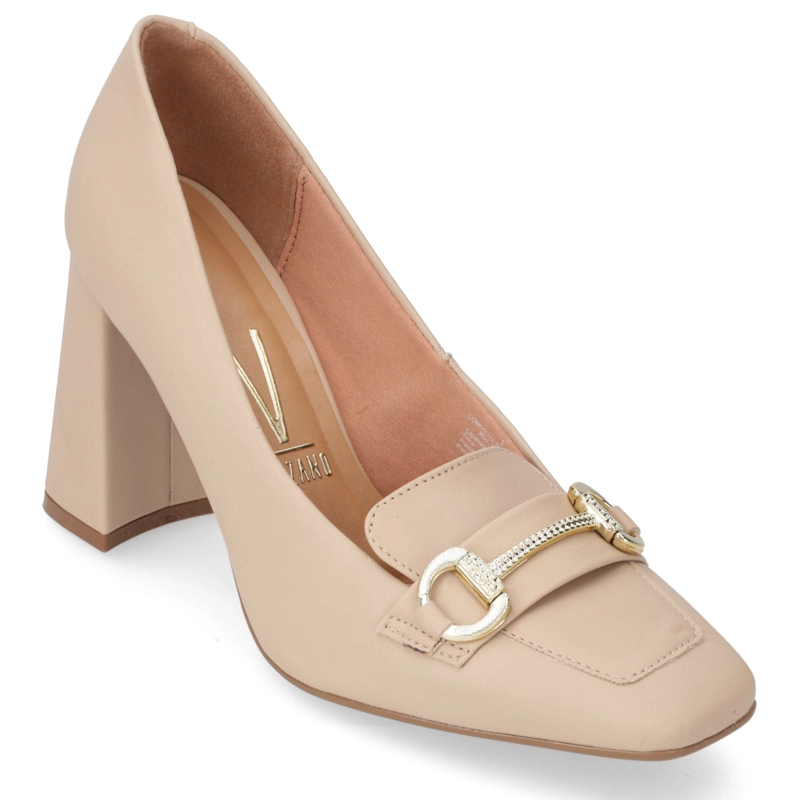 ZAPATO TACO ANCHO VIZZANO BEIGE - 1
